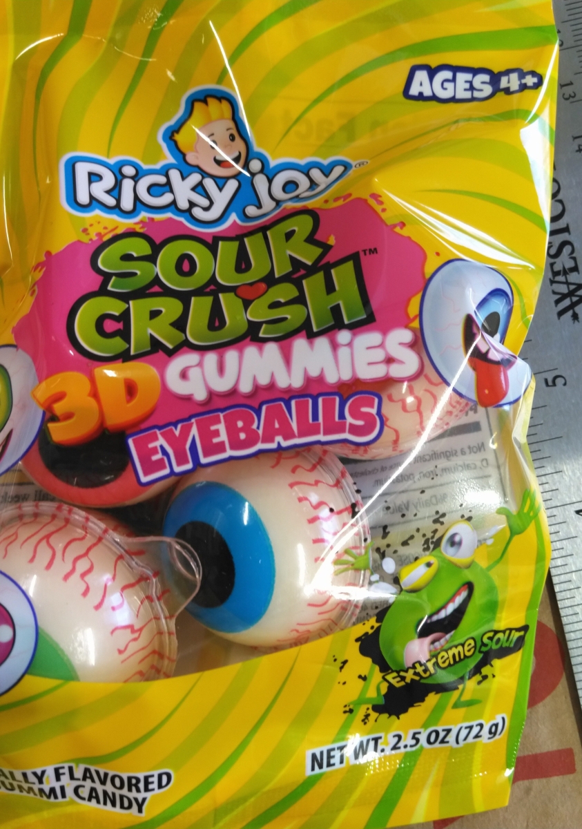 2420732 2.5 oz 3D Eyeball Gummies - Pack of 12