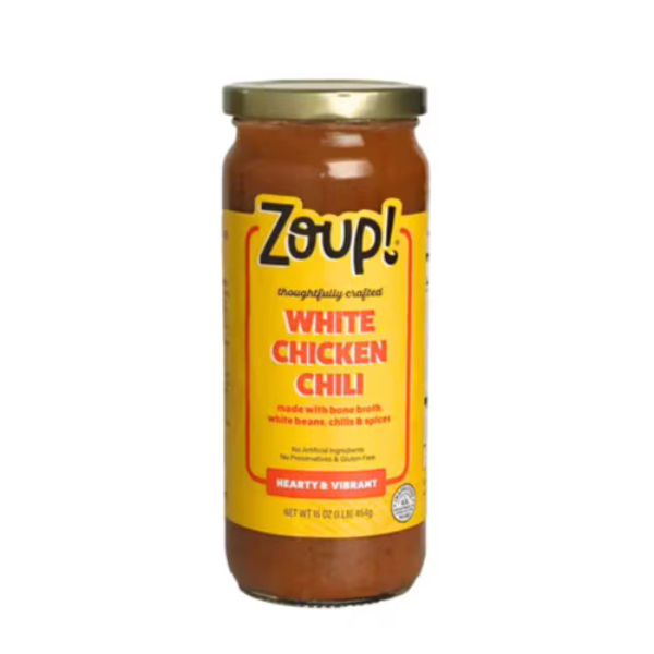 2502452 16 oz White Chicken Chili Soup - Case of 6