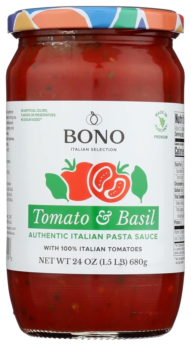 2401816 24 oz  Pasta Sauce - Tomato & Basil - Case of 6
