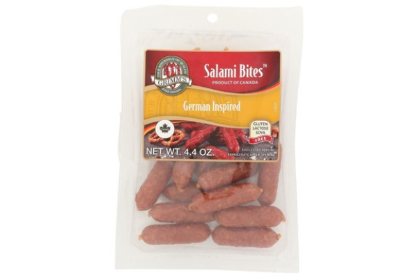 2411752 4.4 oz Grimms German Inspired Salami Bites - Case of 18