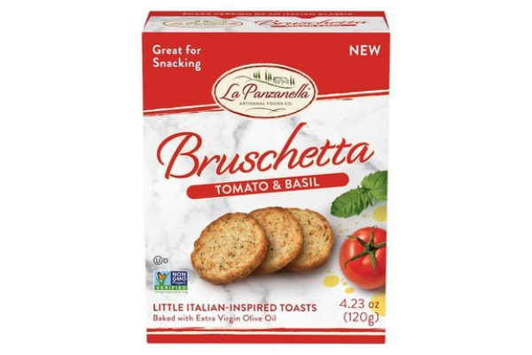 2422798 4.23 oz Tomato & Basil Bruschetta Cracker - Case of 12