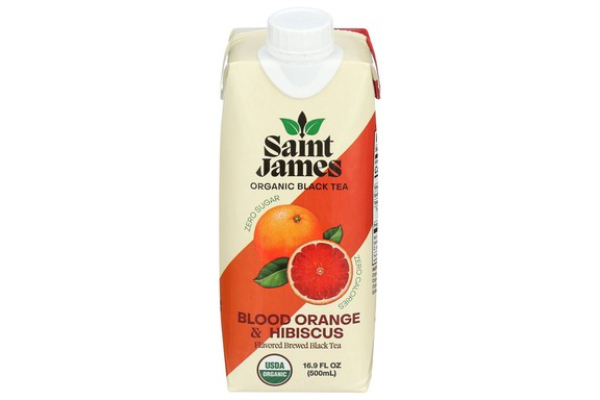 2302902 16 fl oz Organic Blood Orange & Hibiscus Flavored Brewed Black Tea - Case of 12