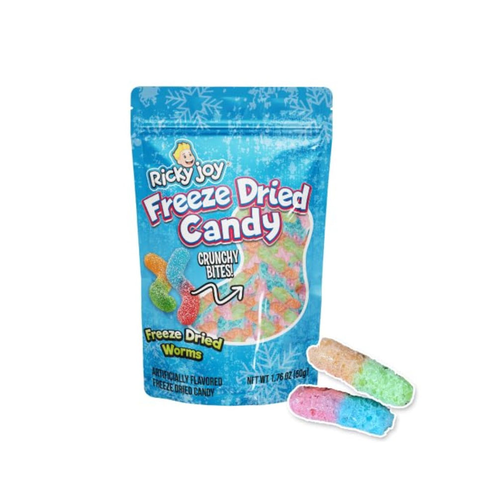 2420704 1.76 oz Freeze-Dried Candy Worms - Pack of 24