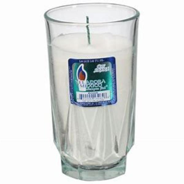 2418302 1 oz Clear White Drinking Candle - Pack of 6