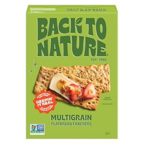 2416614 5 oz Seeded Flatbread Crackers - Multigrain Flax - Case of 6
