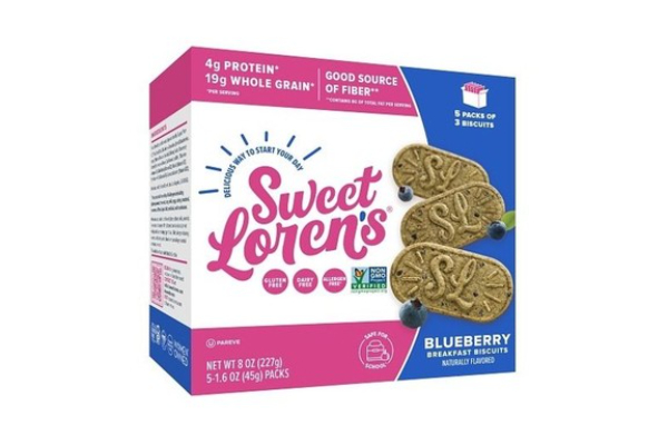 2401591 8 oz Blueberry Breakfast Biscuits - Case of 6