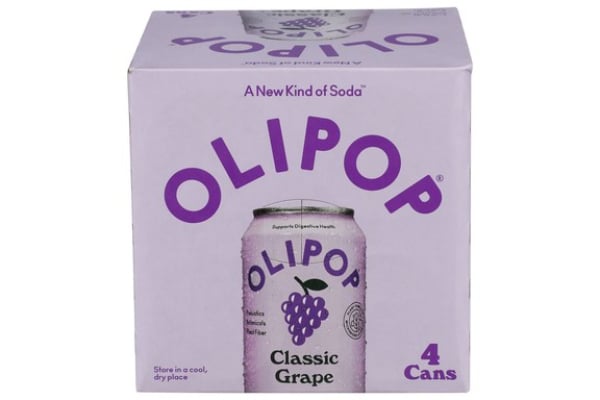 2419348 48 fl oz Classic Grape Prebiotic Soda - Case of 6