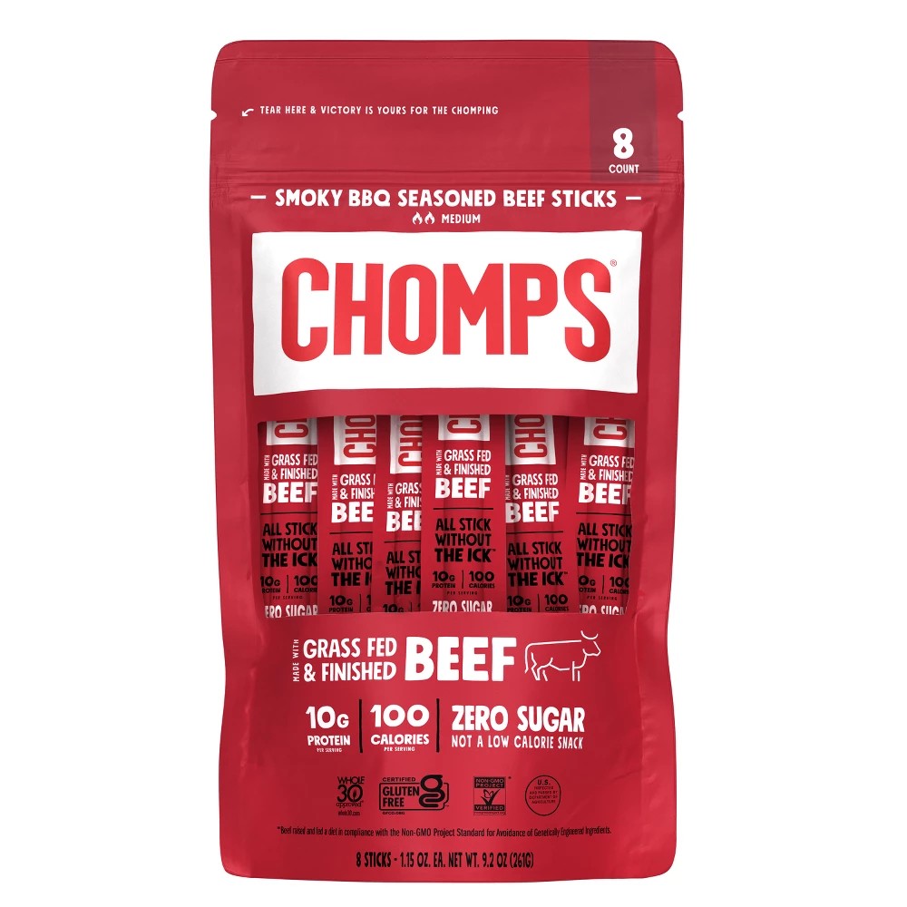 2421132 9.2 oz Snack Sticks Smoky BBQ Beef Sticks - Case of 8