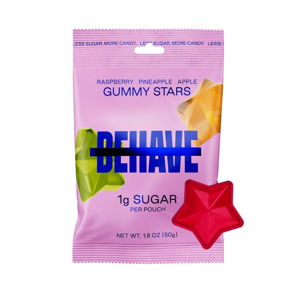 2313338 1.8 oz Low Sugar Gummy Raspberry Apple Pineapple Candy - Case of 6