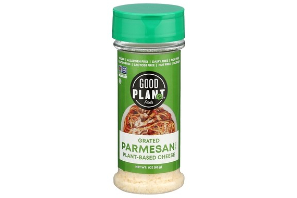 2304902 3 oz Grated Parmesan Style Plant Based Cheese - Case of 12