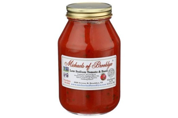 2303088 32 oz Low Sodium Tomato & Basil Sauce - Case of 6