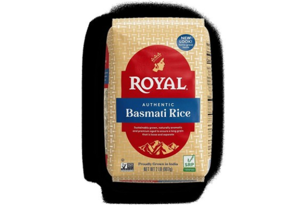 Royal 2409850 2 lbs Authentic White Basmati Rice - Case of 6