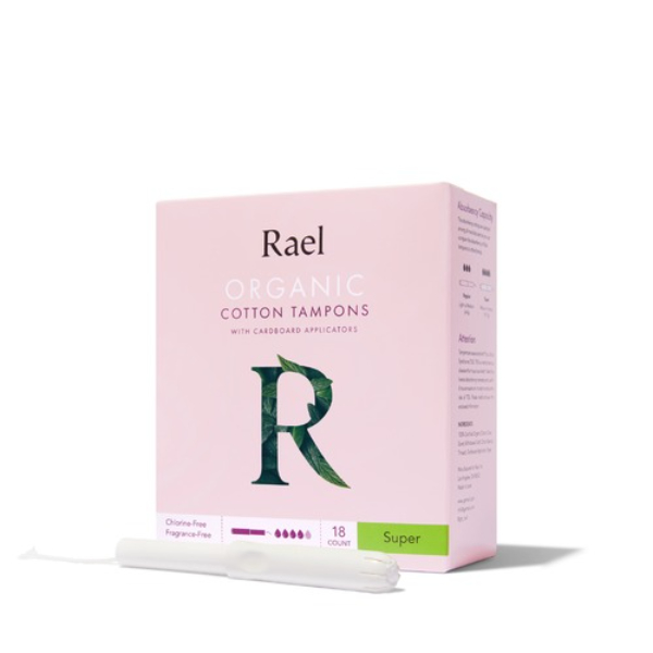 2307752 18 oz Organic Cotton Tampons with Cardboard Applicators