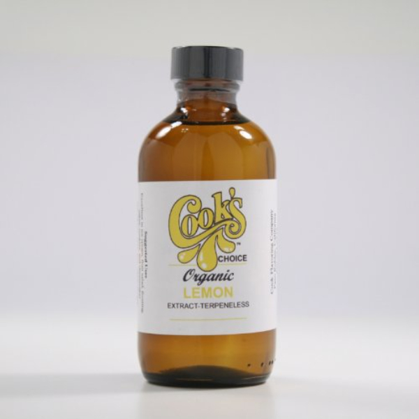 2502196 4 oz Organic Pure Lemon Extract - Case of 6