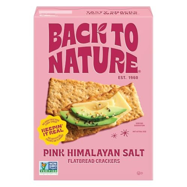 2416596 5 oz Multigrain Flatbread Crackers - Pink Himalayan Salt - Case of 6
