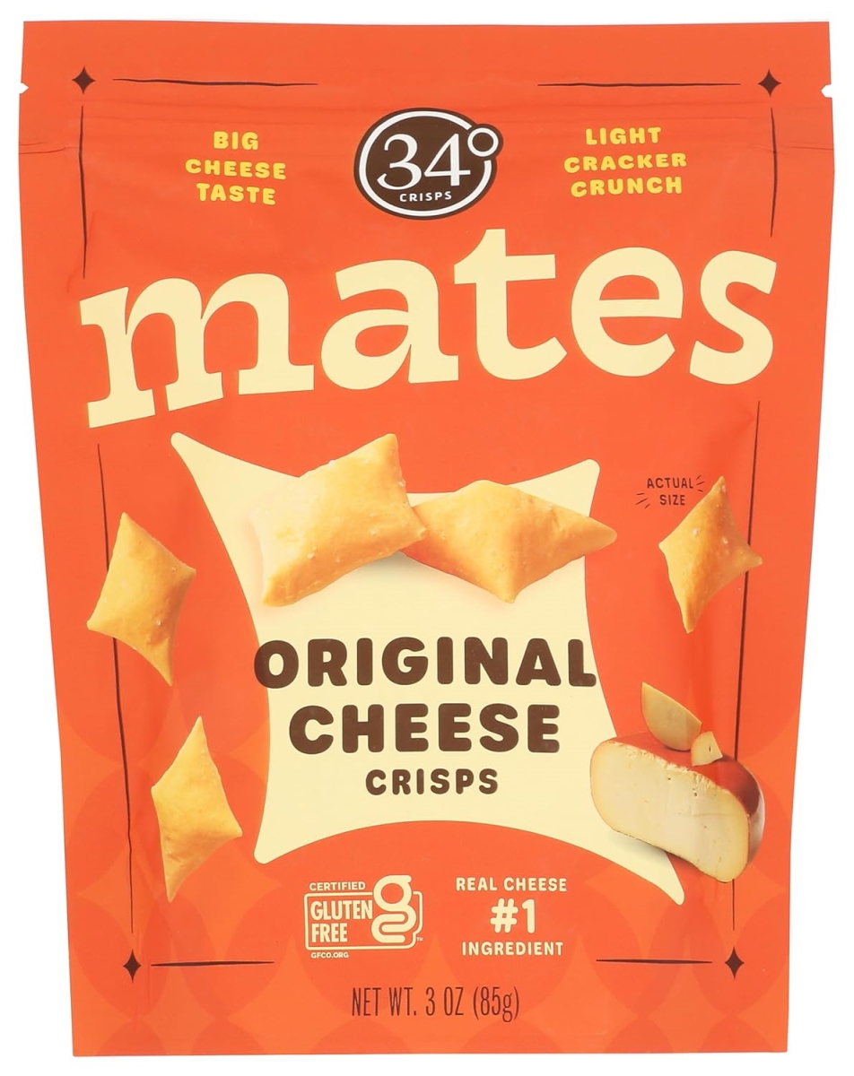 2314792 3 oz Original Cheese Crisps Mates - Case of 12