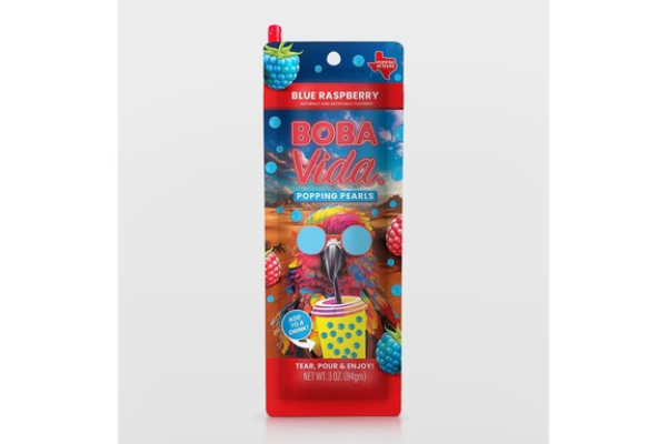 2319581 3 oz Blue Raspberry Popping Boba - Case of 10