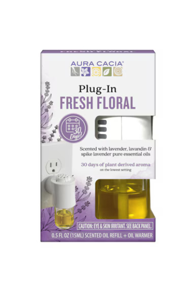 2418438 1 oz Essential Oil Plug-in Warmer & Refill Fresh Floral