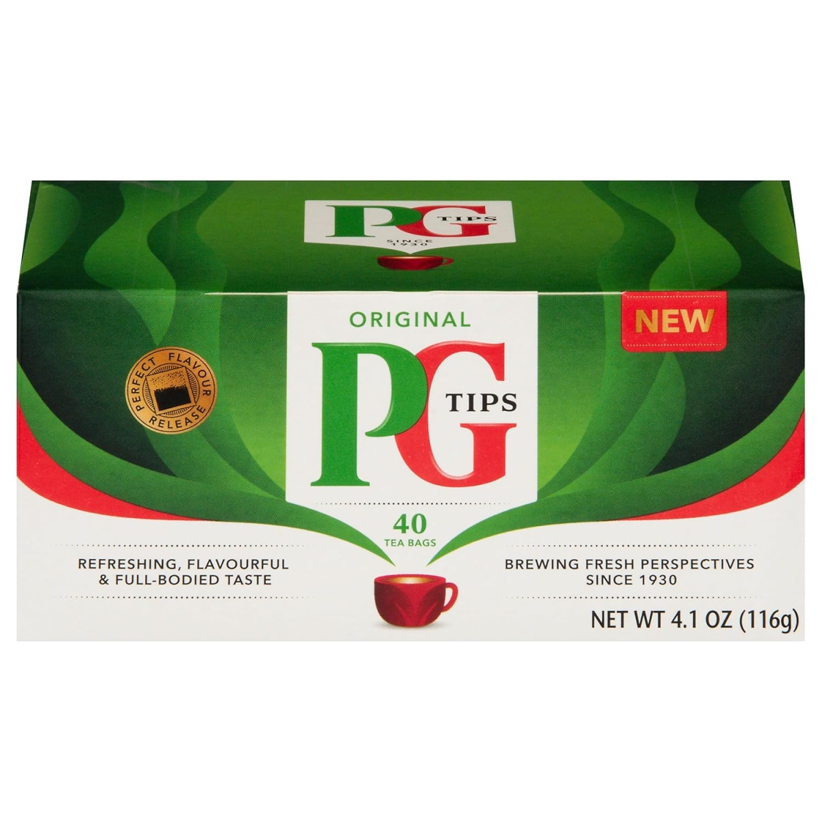 P G Tips 2320223 40 oz Pinon-Pyramid premium Black Tea Bags - Case of 6