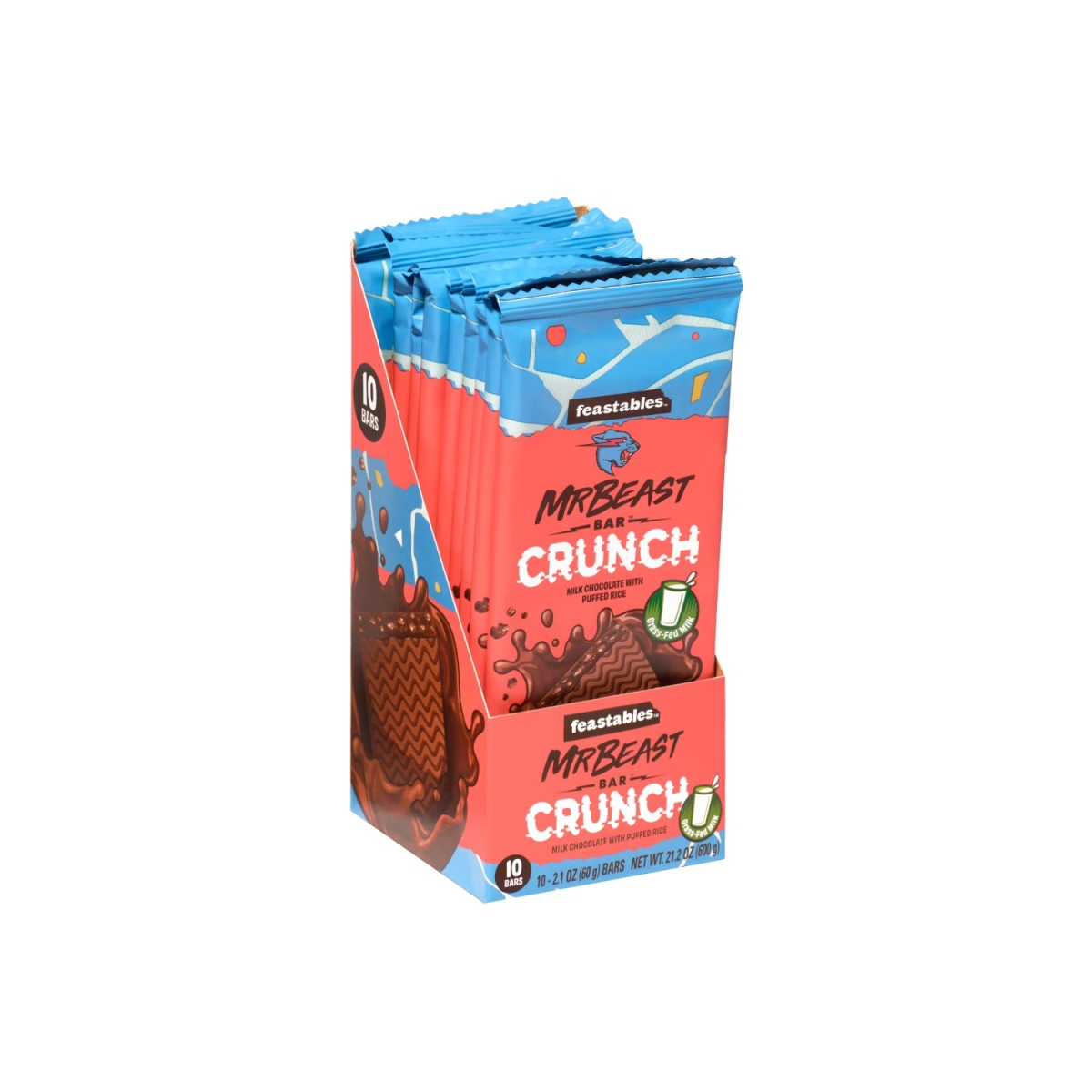 2409685 60 oz Milk Chocolate Crunch Bars - Case of 10