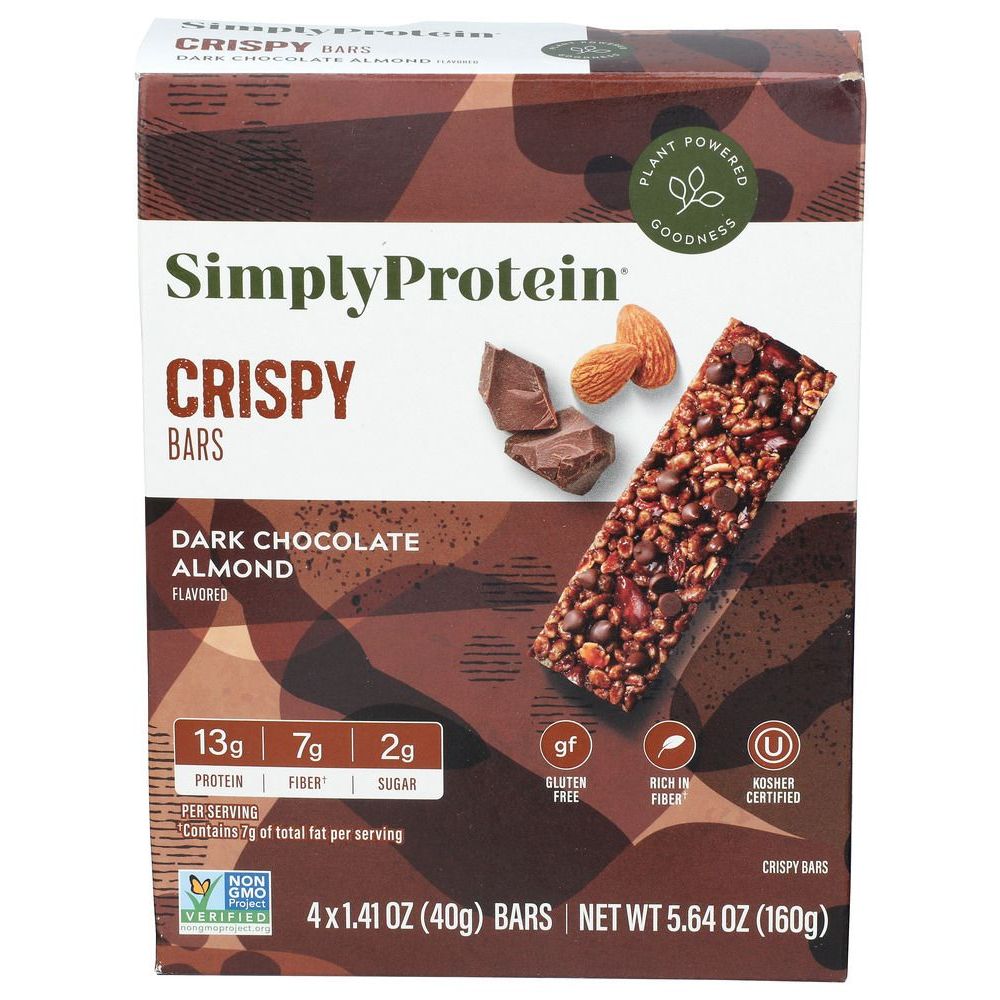 394230 Dark Chocolate Almond Crispy Bar, 5.64 oz - Pack of 4