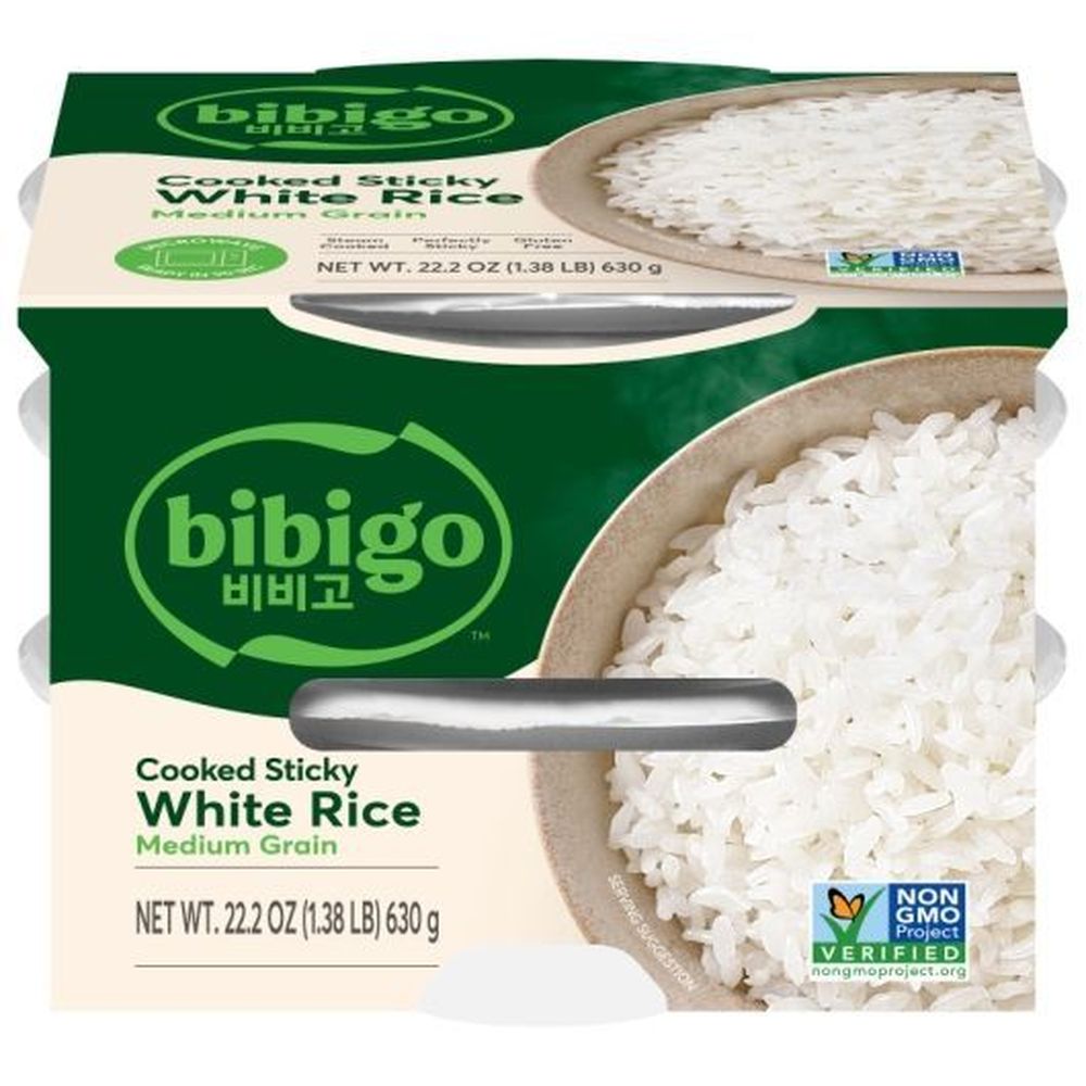 2409337 Cooked Sticky White Rice, 22.2 oz - Pack of 3