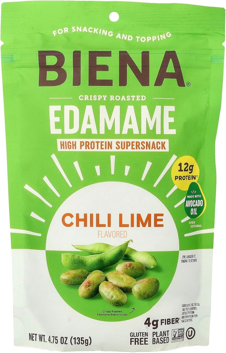 2423568 Chili Lime Crispy Roasted Edamame Snacks, 4.75 oz