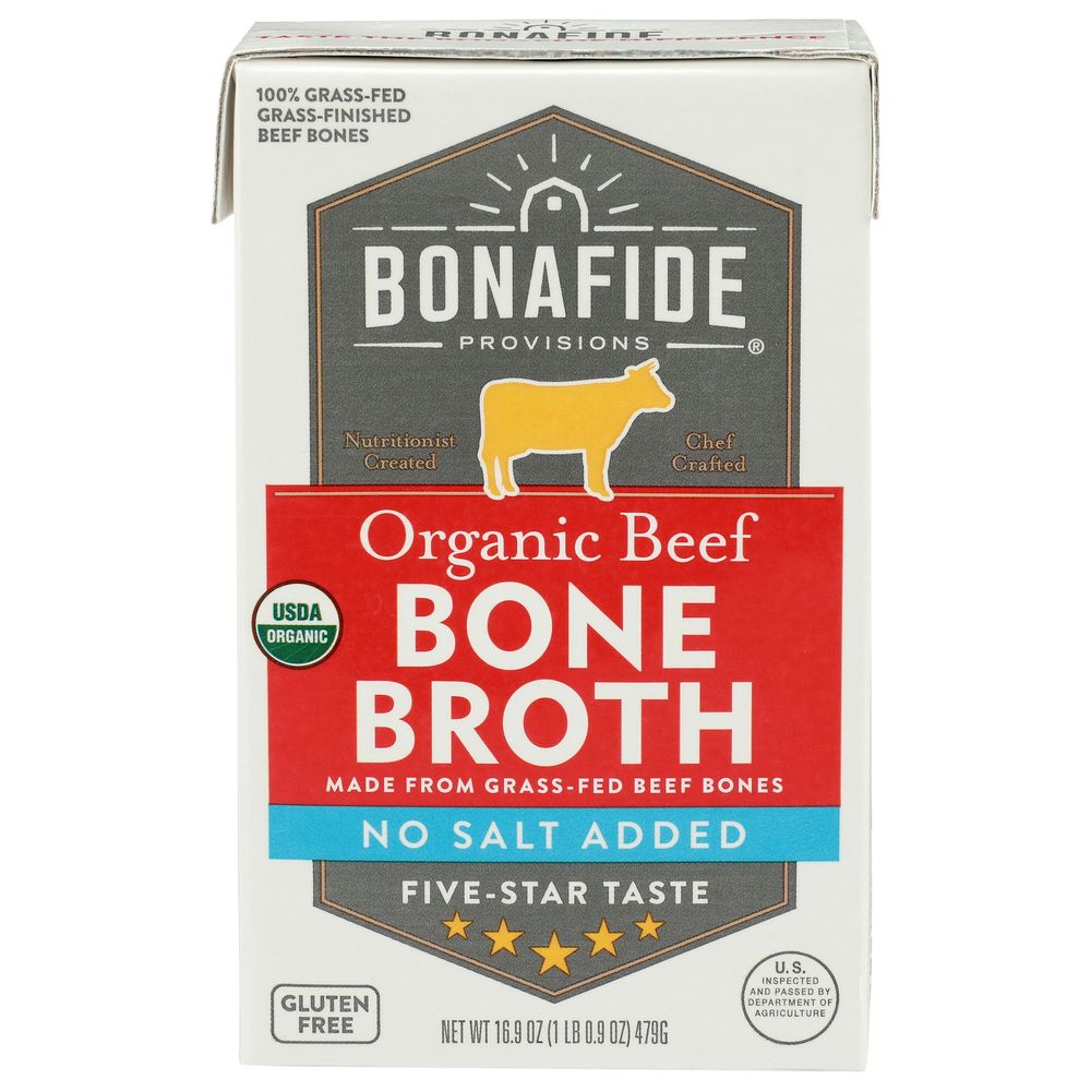 2307799 Provisions Organic No Salt Added Beef Bone Broth, 16.9 fl oz