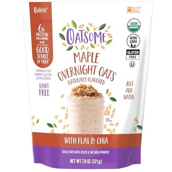 2500582 Maple Overnight Oats with Flax & Chia, 7.8 oz