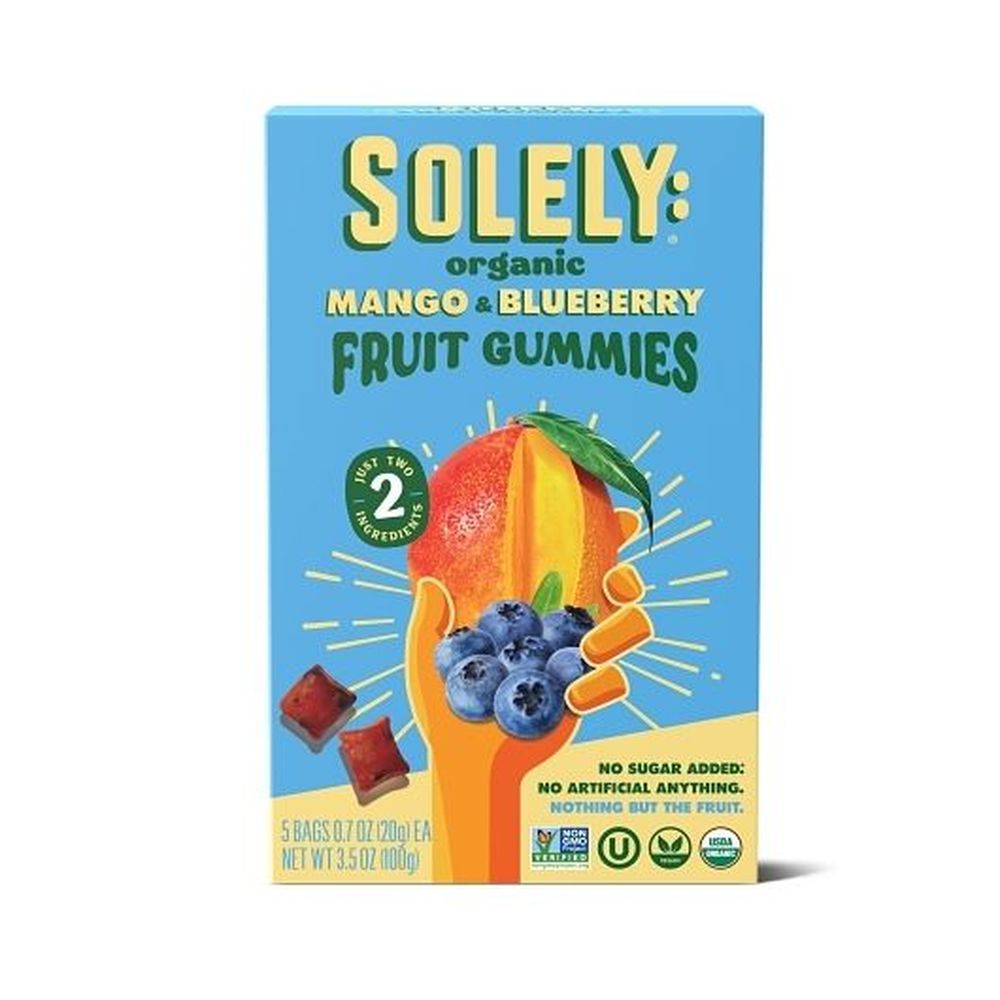 2412952 Organic Mango & Blueberry Whole Fruit Gummies, 3.5 oz