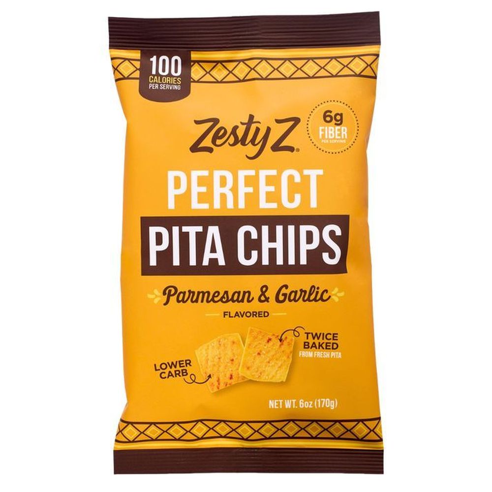 Zesty Z 2405157 Parmesan & Garlic Pita Chips, 6 oz