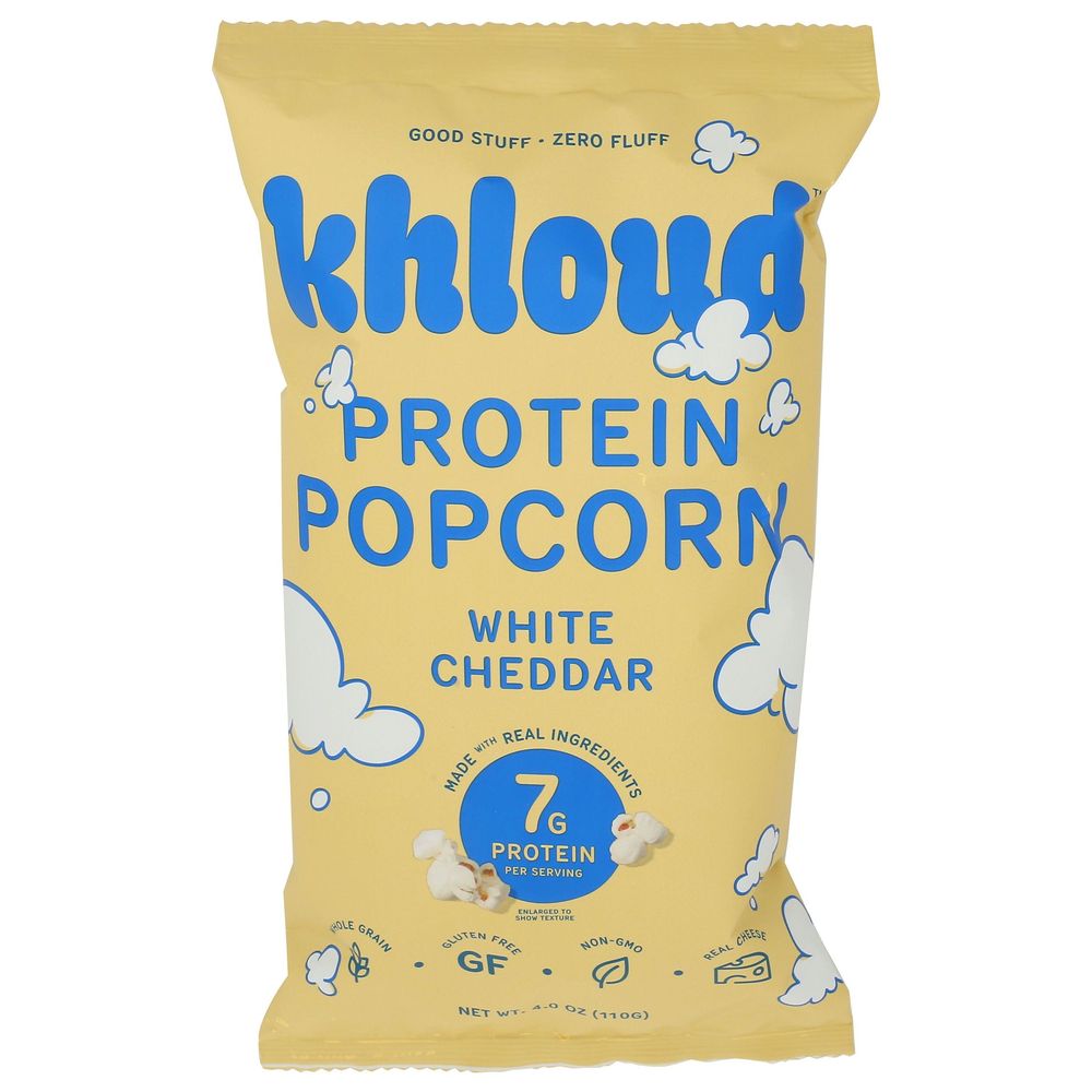 Khloud White Cheddar Protein Popcorn, 4 oz | CVS
