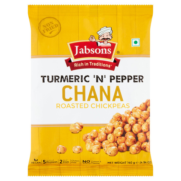 2312036 Turmeric N Pepper Chana Roasted Chickpeas Snacks, 4.94 oz
