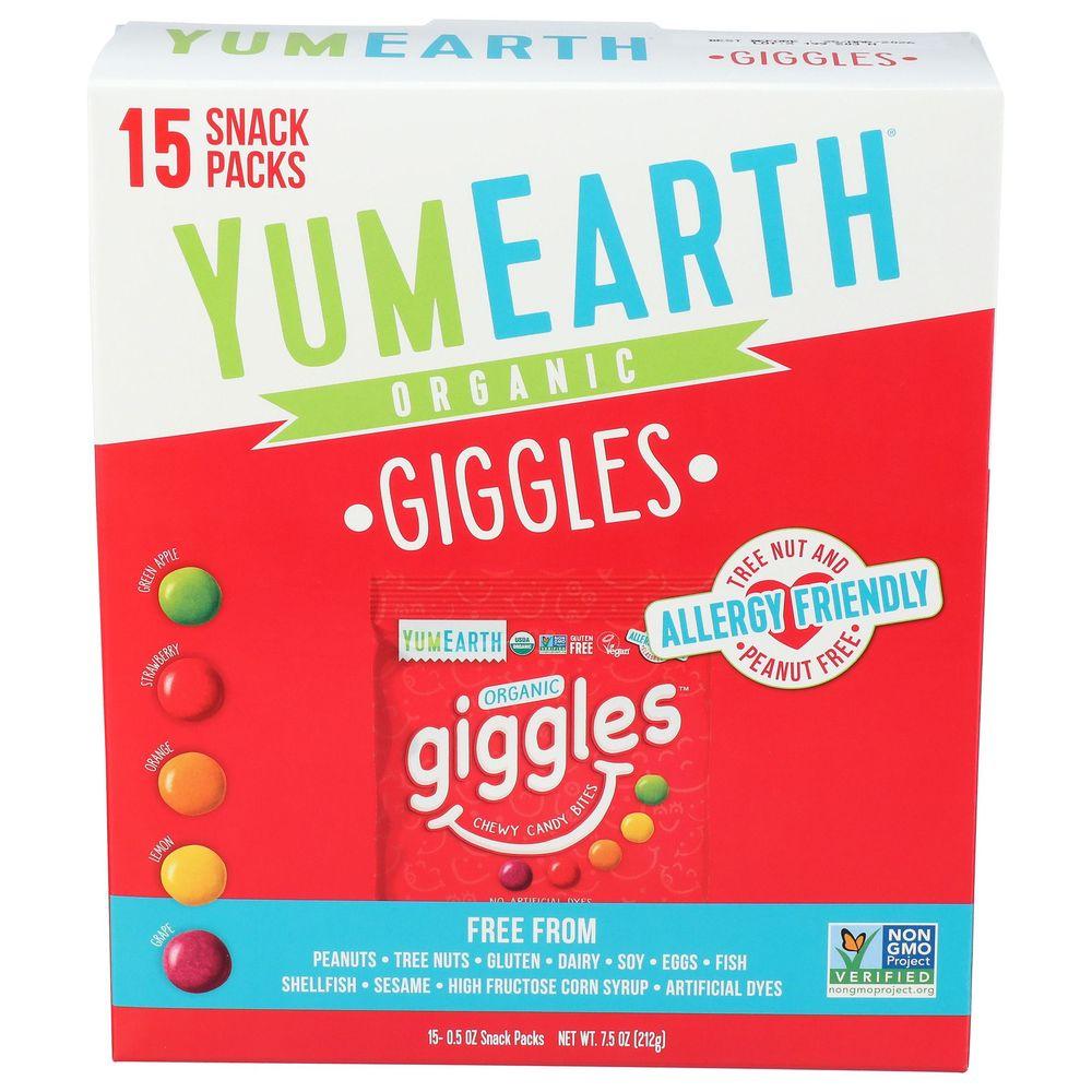 2405787 Organic Giggles Chewy Candy Bites - Box, 7.5 oz