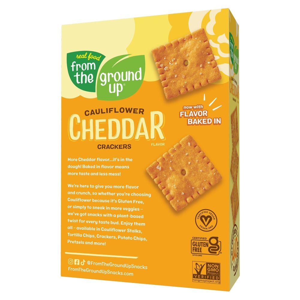 323419 4 oz Cheddar Cauliflower Cracker