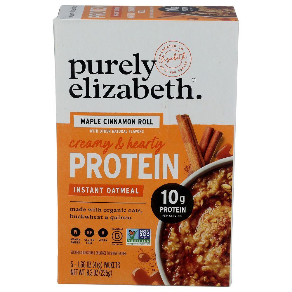 2502358 8.3 oz Organic Maple Cinnamon Roll Instant Protein Oatmeal - 5 Piece