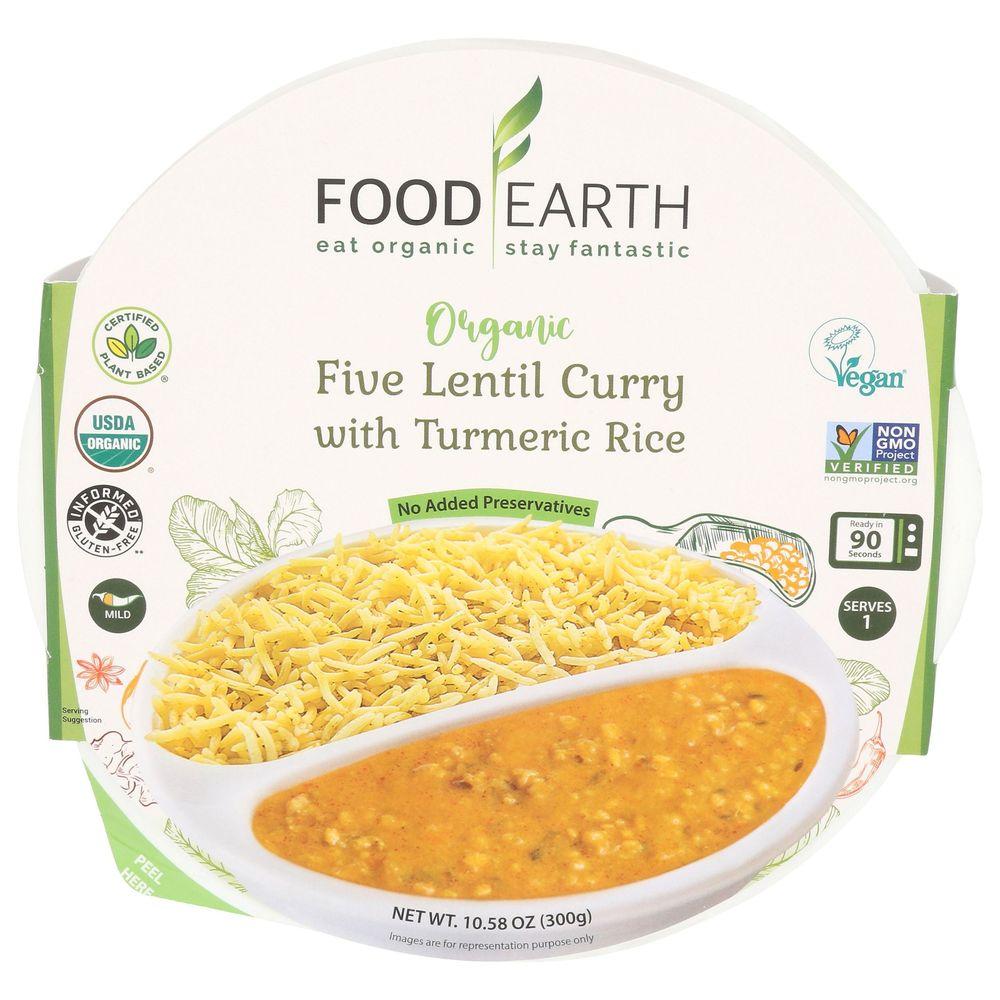 2303684 Organic Five Lentil Curry with Turmeric Rice, 10.58 oz