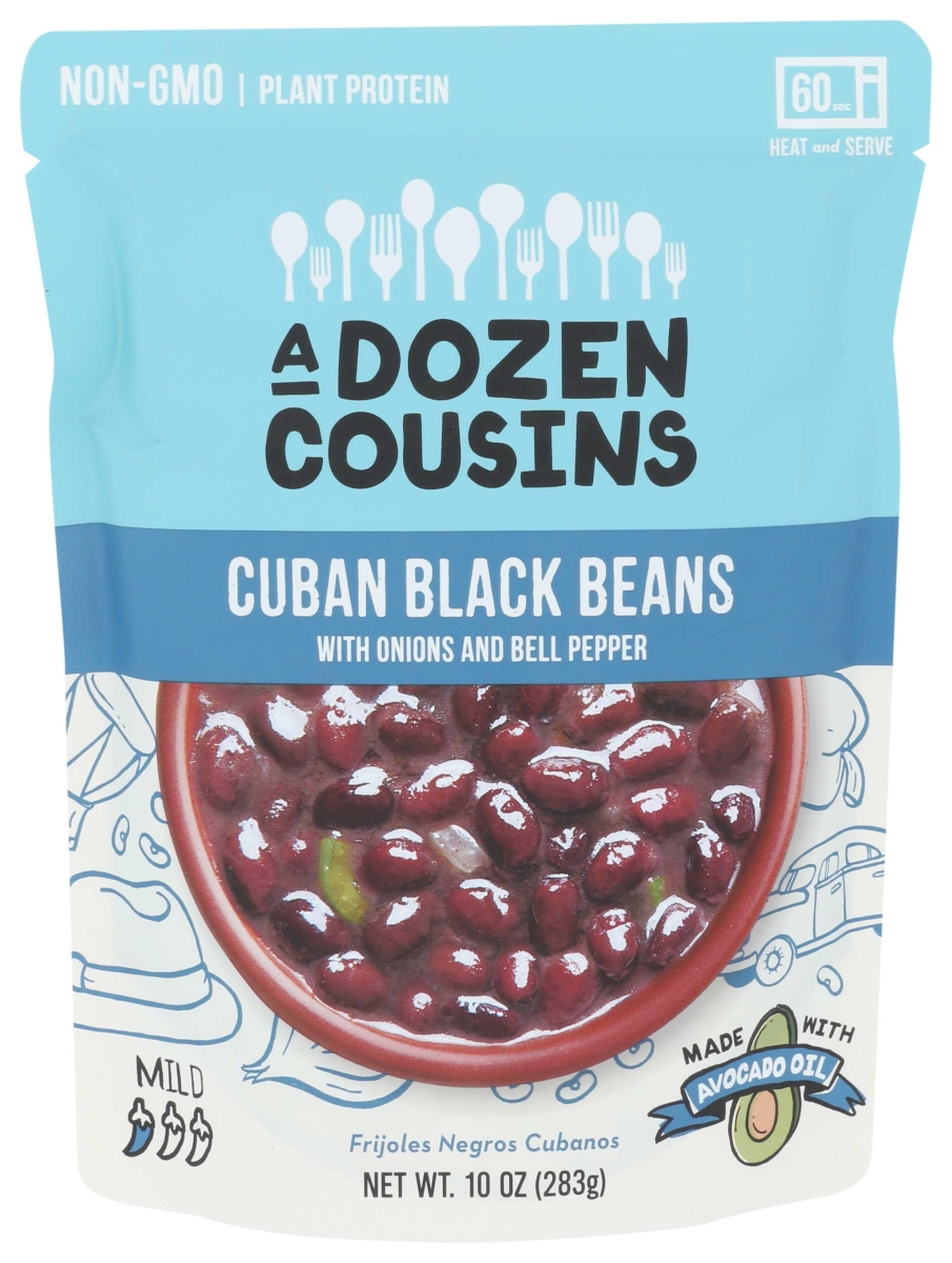 342082 10 oz Cuban Black Beans with Onions & Bell Pepper