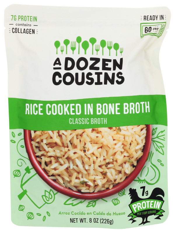 386958 8 oz Rice Cooked in Classic RTE Bone Broth