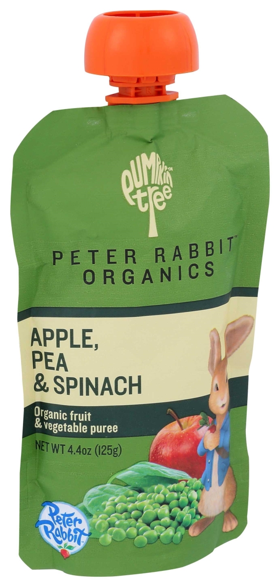 114511 Pea Spinach & Apple Puree Baby Snack, 4.4 oz
