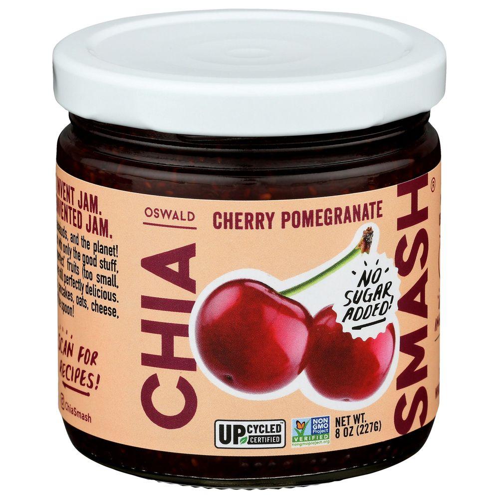 389606 8 oz Chia Smash Cherry Pomegranate Jam