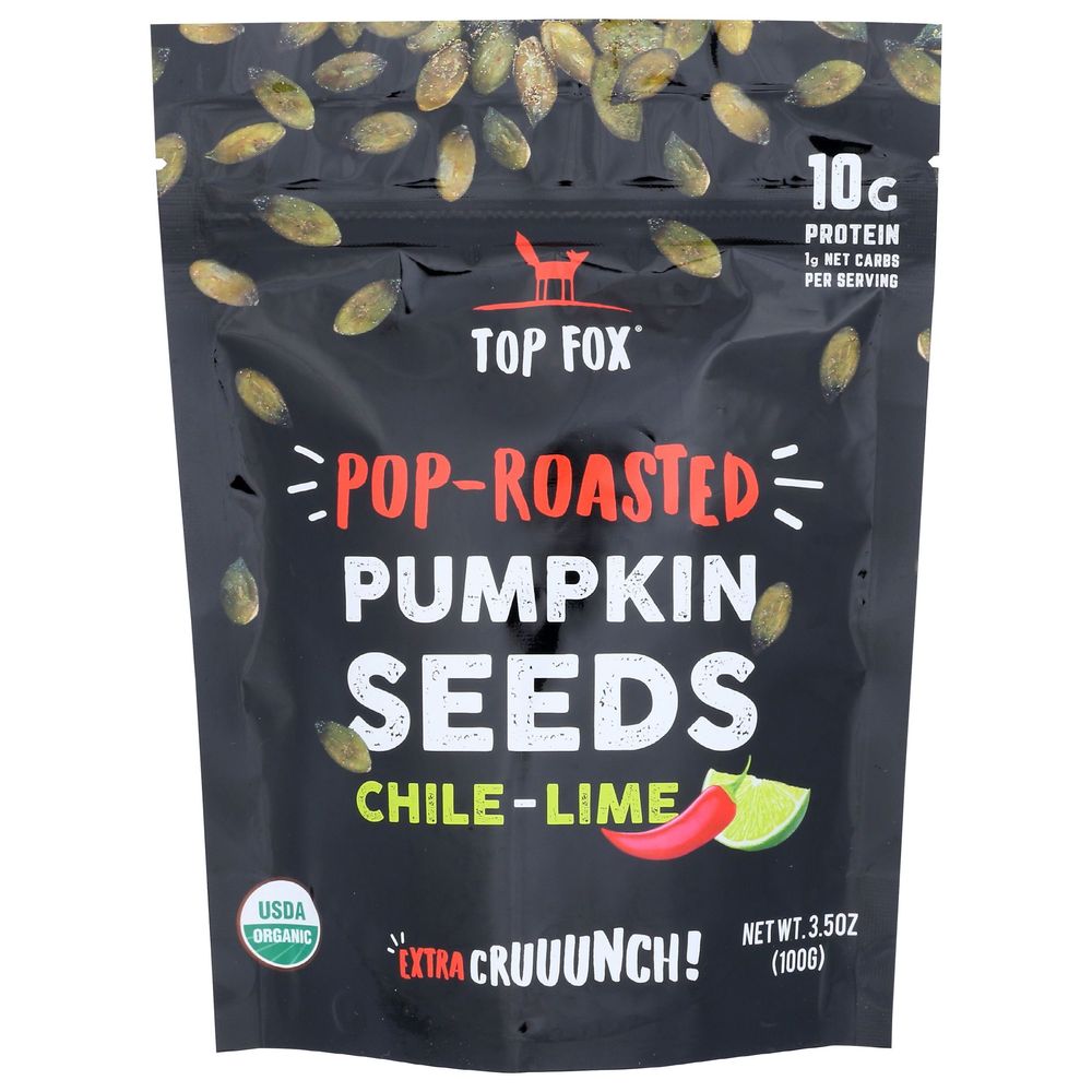 380475 3.5 oz Chili Lime Pop Roasted Pumpkin Seeds