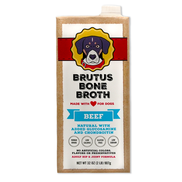 Brutus Bone Broth Dog Food Topper - Beef  - 32 oz