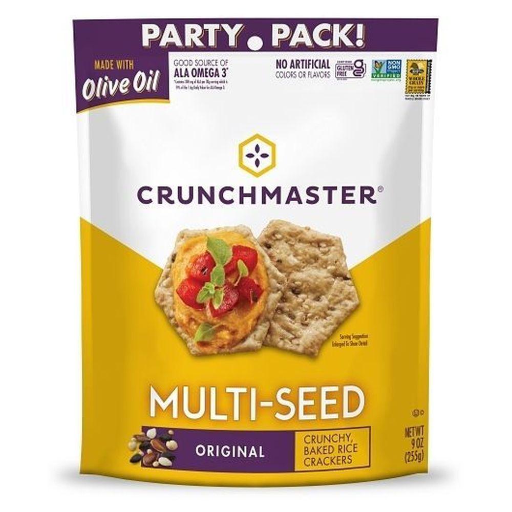 Crunchmaster 2207052 9 oz Original Multi-Seed Crunchy Baked Rice Crackers