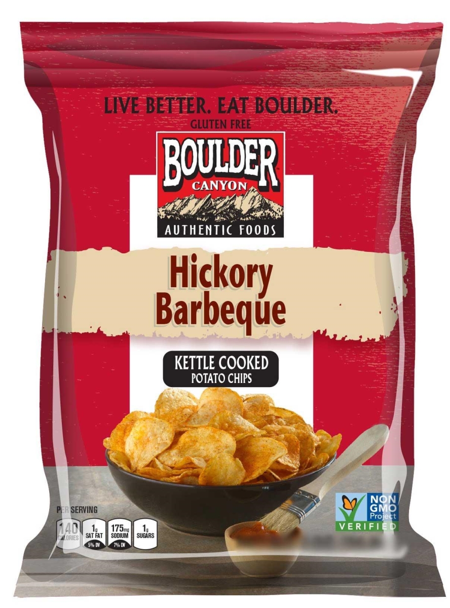Boulder Canyon, Kettle Style Potato Chips, Hickory Barbeque, 6.5 oz (184.3 g)