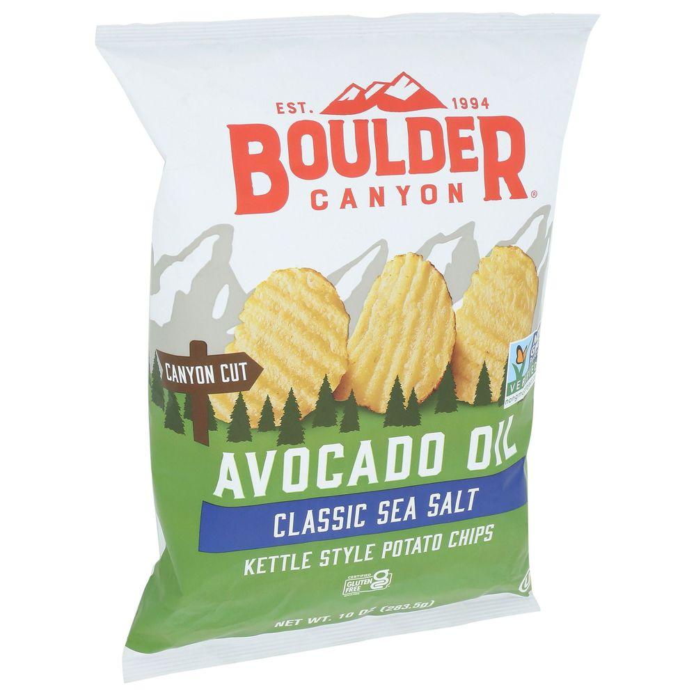 Boulder Canyon, Avocado Oil Kettle Style Potato Chips, Classic Sea Salt, 10 oz (283.5 g)
