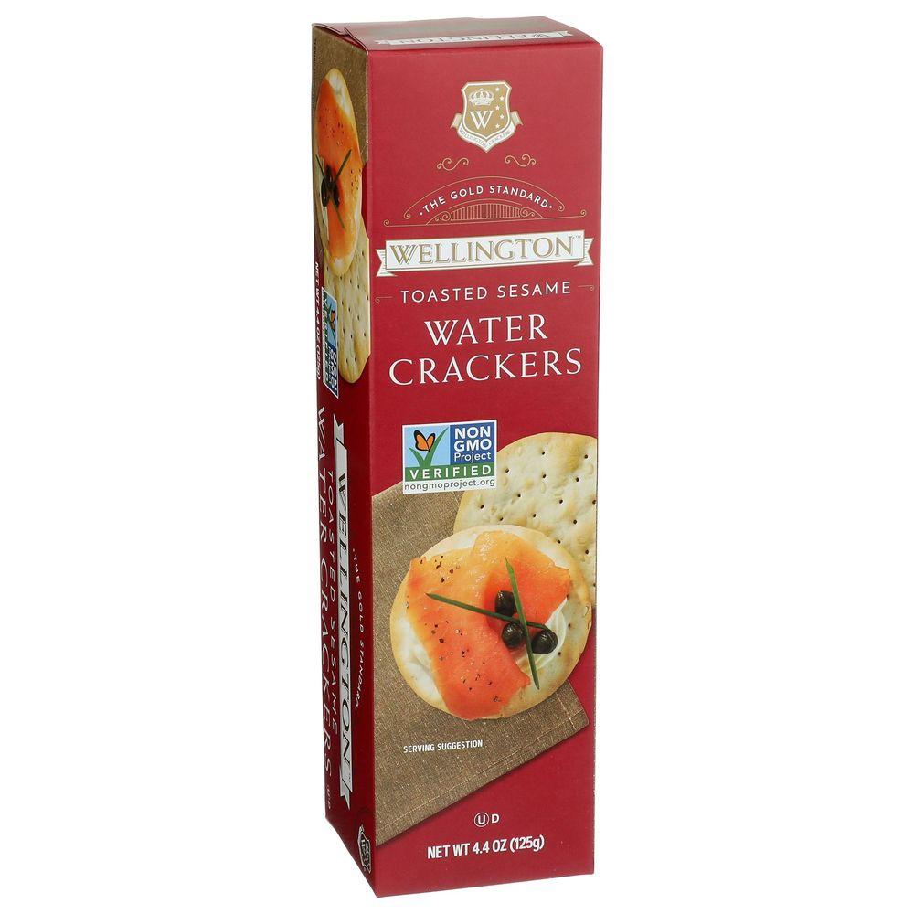 65544 4.4 oz Toasted Sesame Water Crackers
