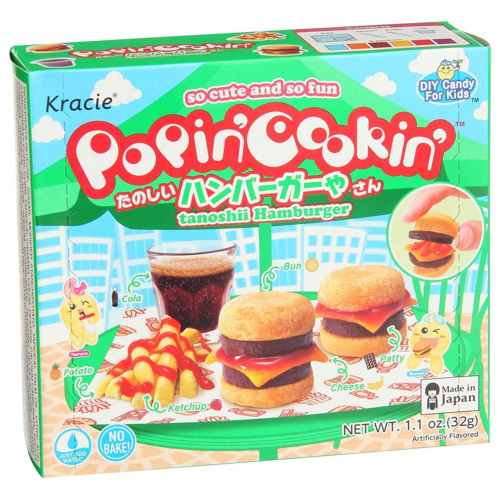 339880 Popin Cooking Tanoshii Hamburger Dry Candy for Kids, 1 oz