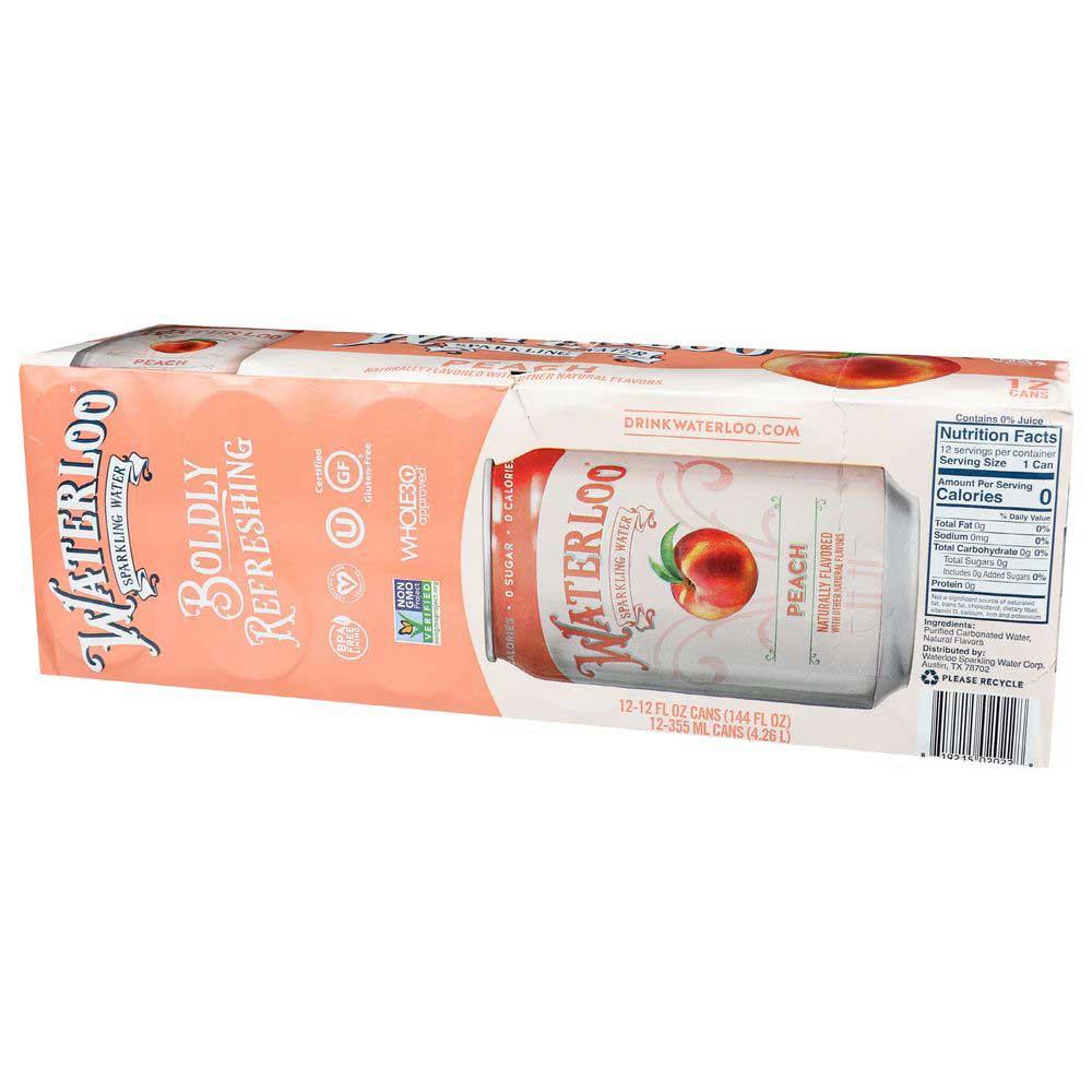 368994 12 fl oz Peach Sparkling Water
