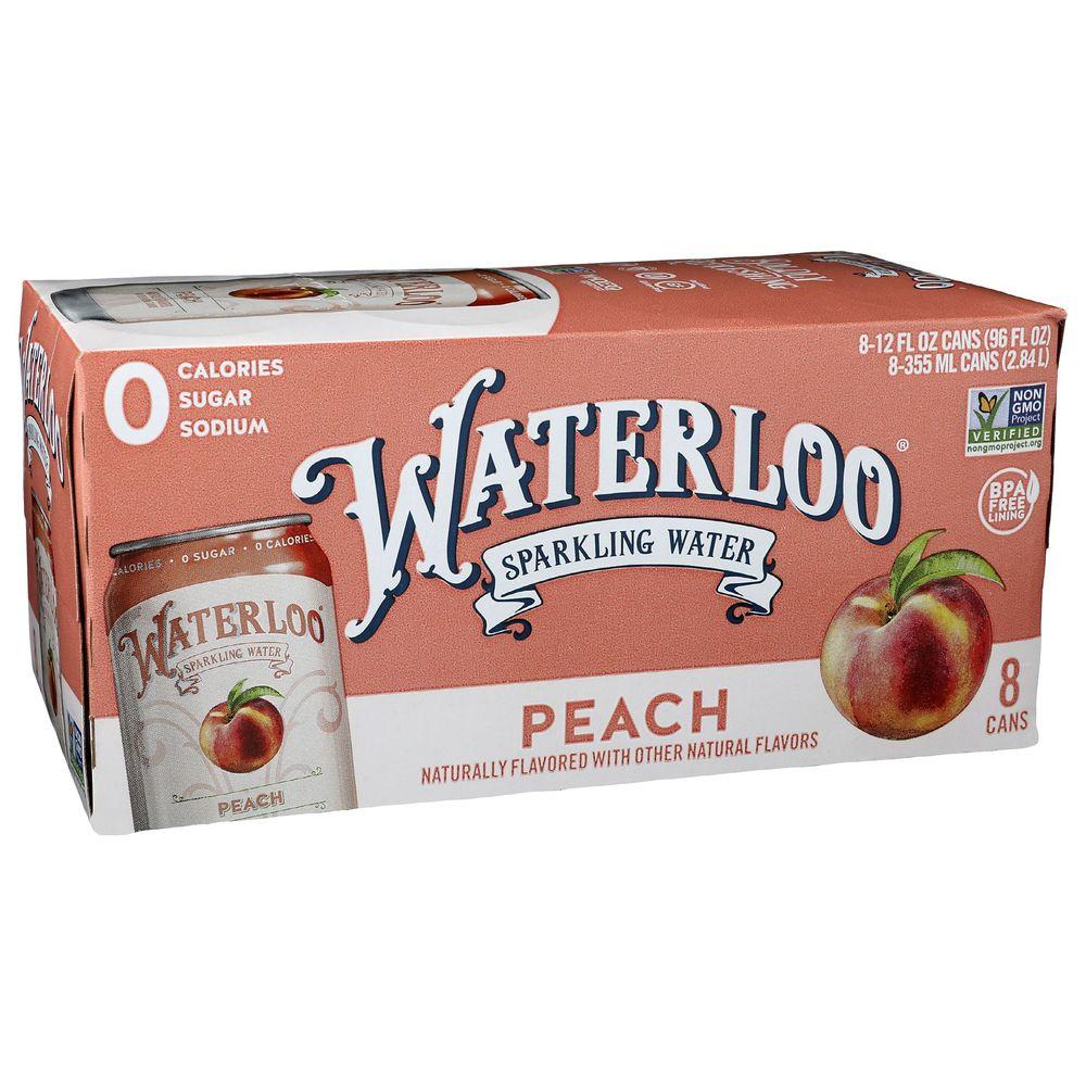 381144 12 fl oz Peach Sparkling Water - Pack of 8